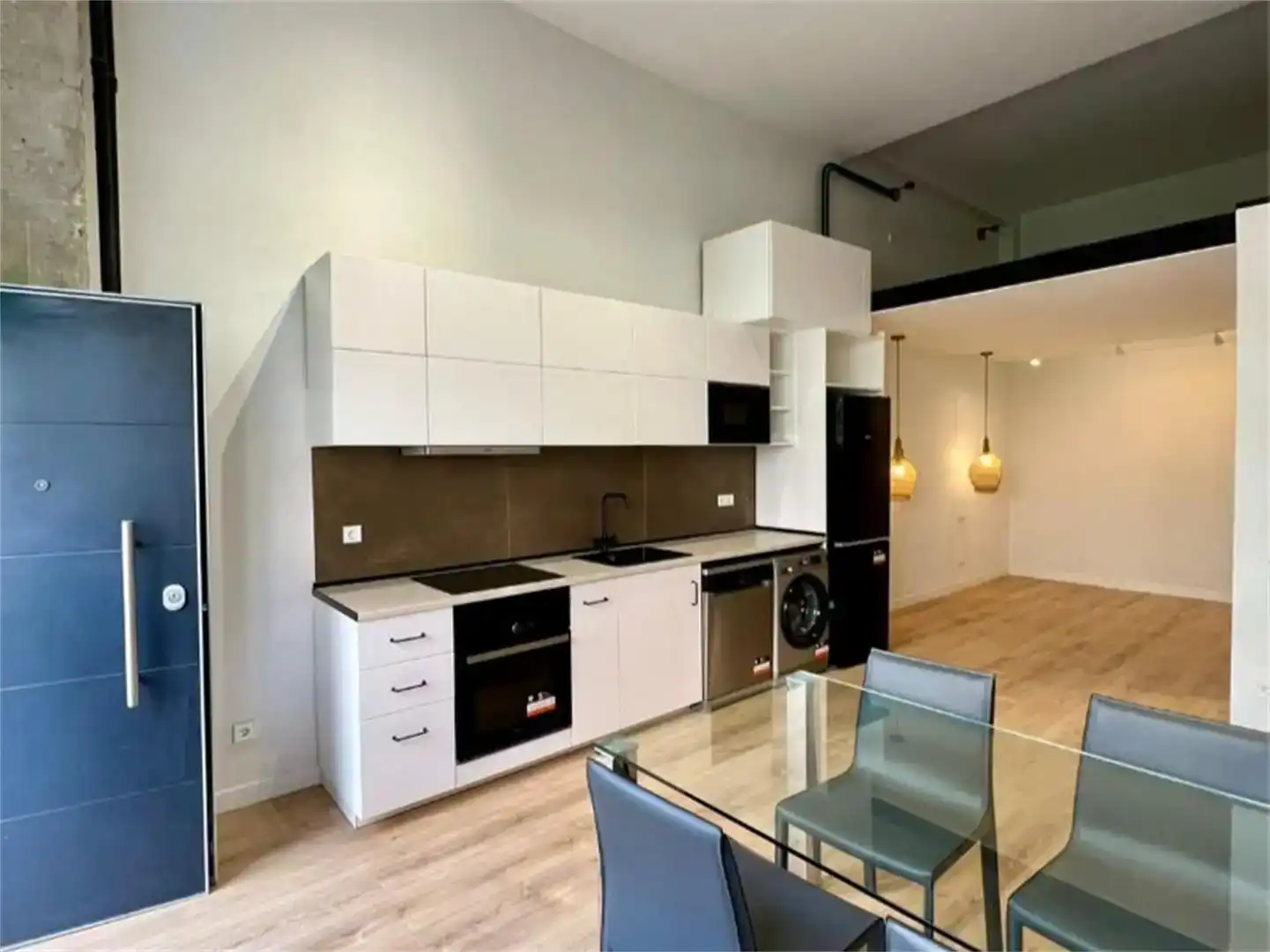 Kitchen of Flat for sale in  Madrid Capital  with Air Conditioner