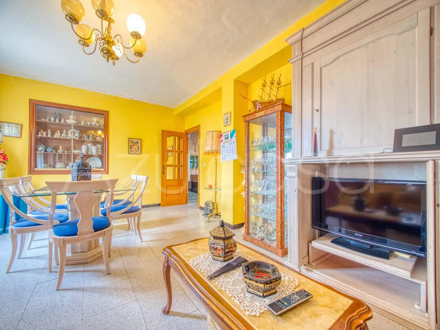 Sala d'estar de Casa o xalet en venda en Alicante / Alacant amb Aire condicionat, Terrassa i Traster