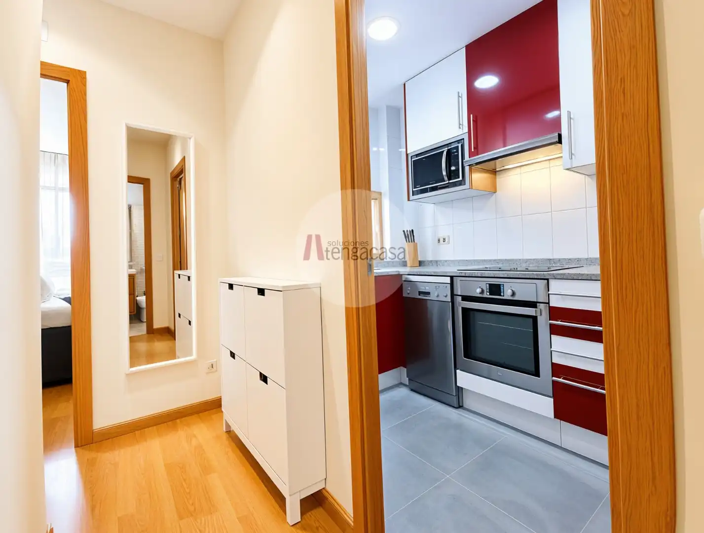 Cocina de Piso de alquiler en Madrid con Aire acondicionado, Calefacción y Parquet