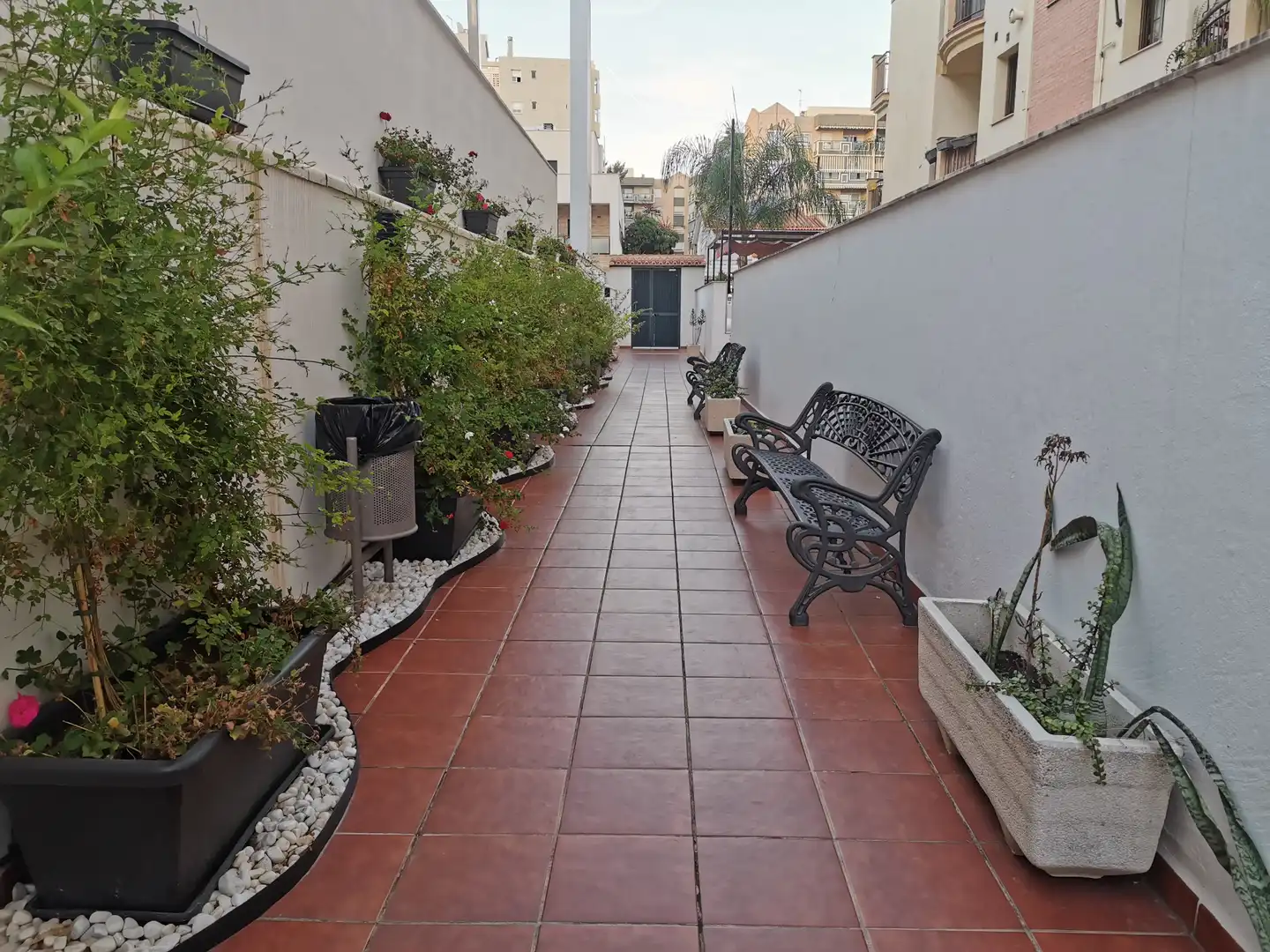 Terrasse von Wohnung zur Miete in Málaga mit Klimaanlage, Heizung und Möbliert