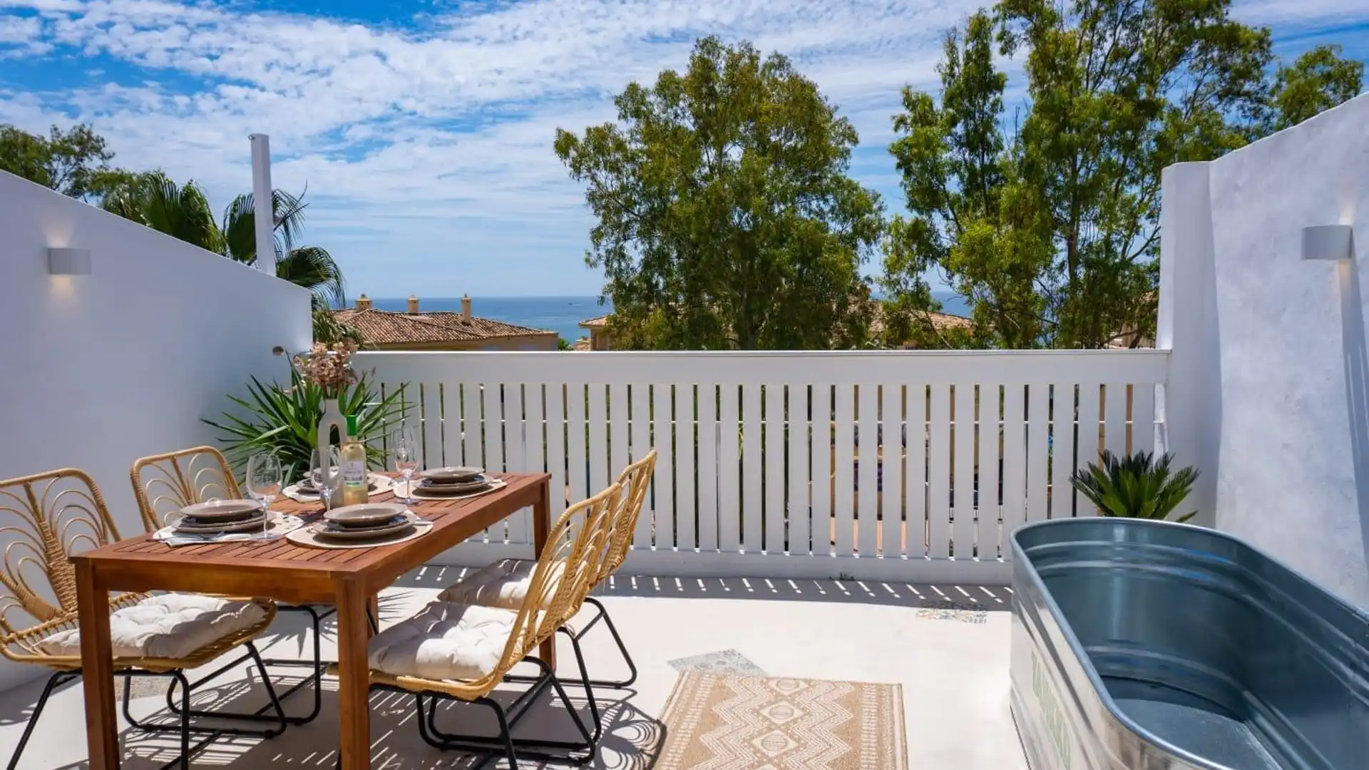 Terraza de Casa adosada en venta en Benalmádena con Aire acondicionado, Calefacción y Terraza