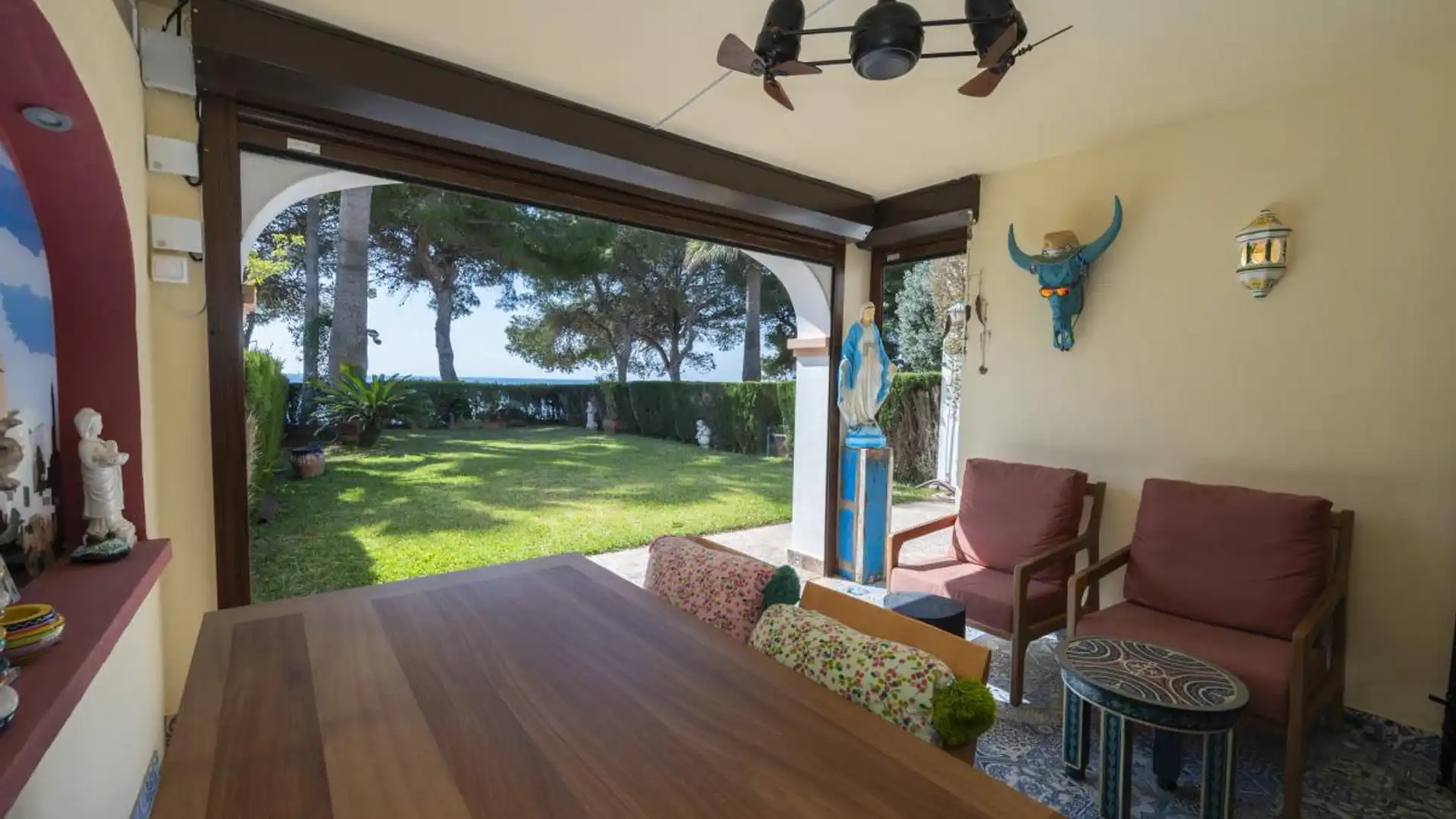 Garden of Planta baja for sale in Santa Eulària des Riu  with Air Conditioner, Heating and Private garden