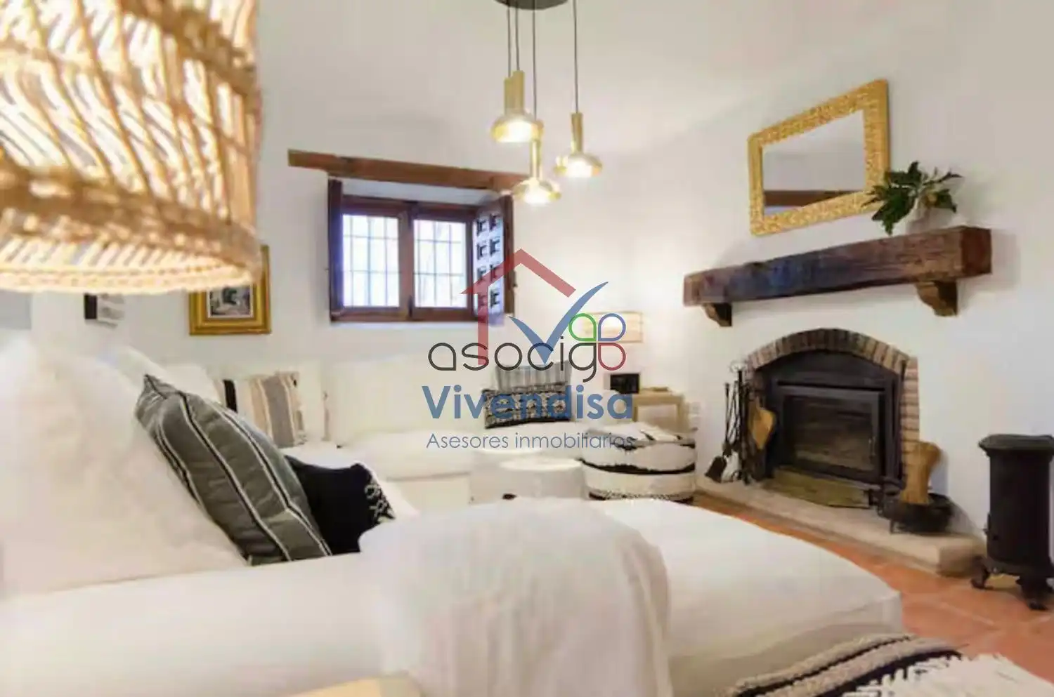 Sala de estar de Casa o chalet en venta en Heras de Ayuso con Jardín privado, Terraza y Piscina