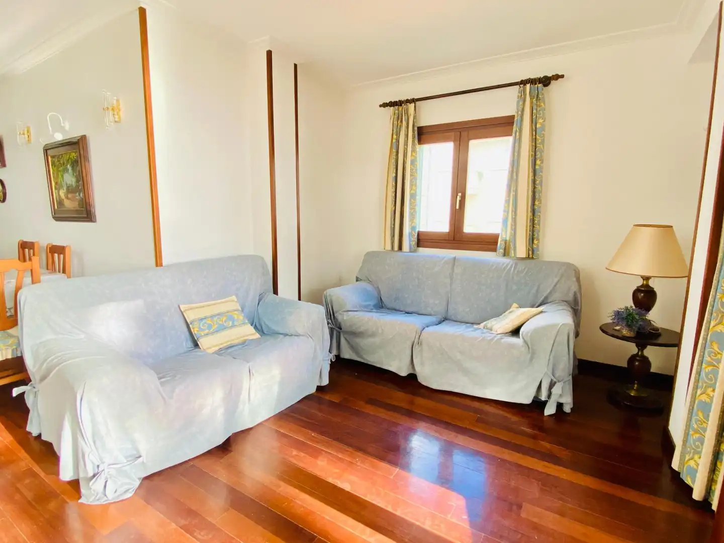 Sala de estar de Piso de alquiler en Alcúdia con Aire acondicionado, Parquet y Terraza
