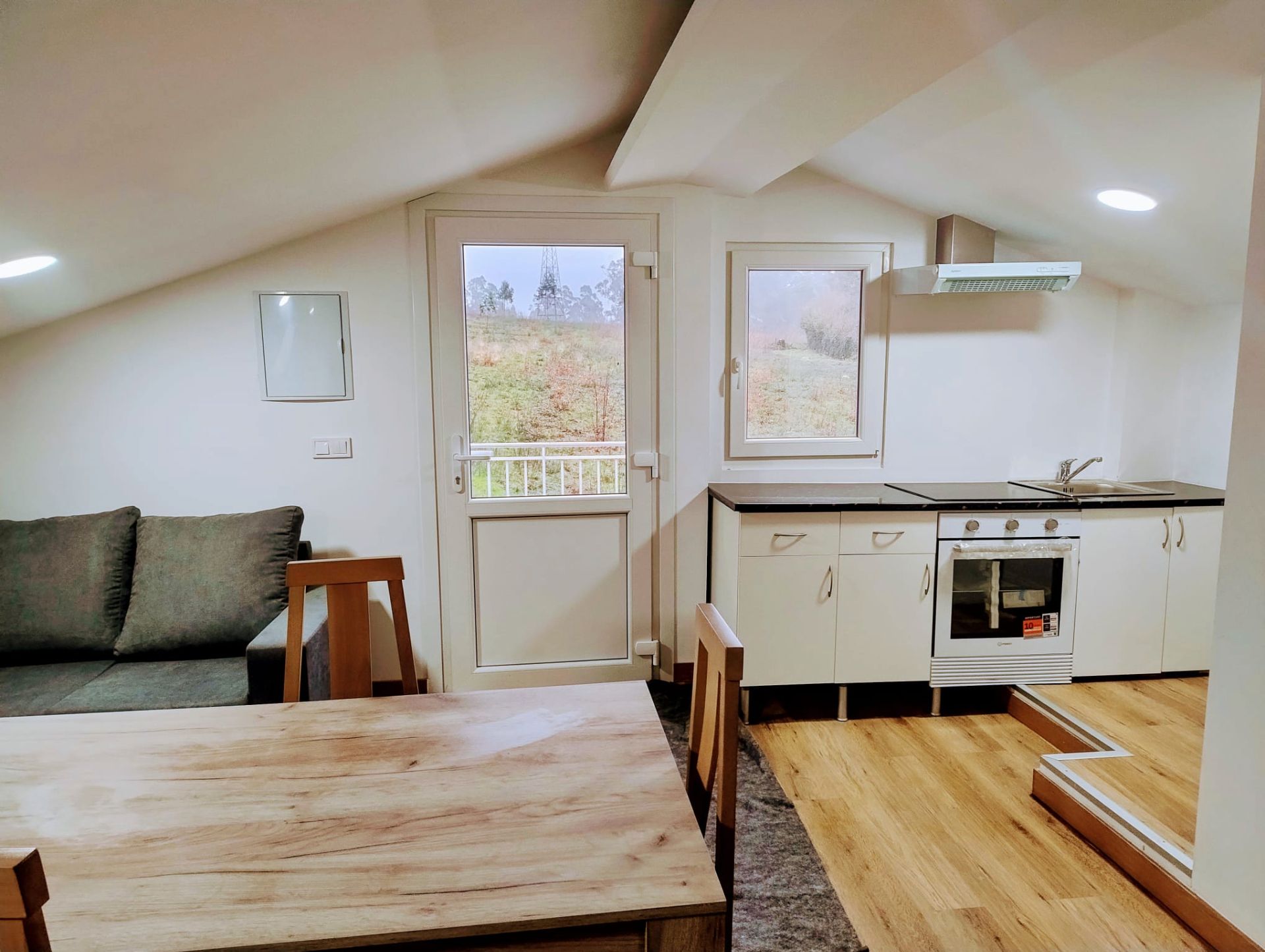 Kitchen of Flat to rent in Santiago de Compostela   with Terrace, Storage room and Furnished