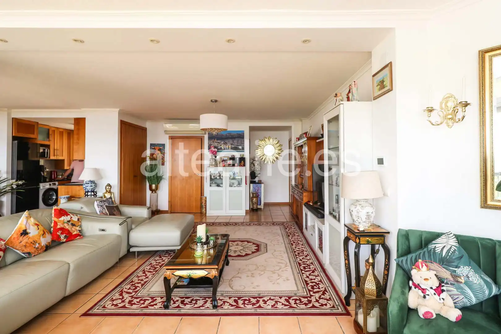 Sala d'estar de Apartament en venda en Altea amb Aire condicionat, Terrassa i Forn