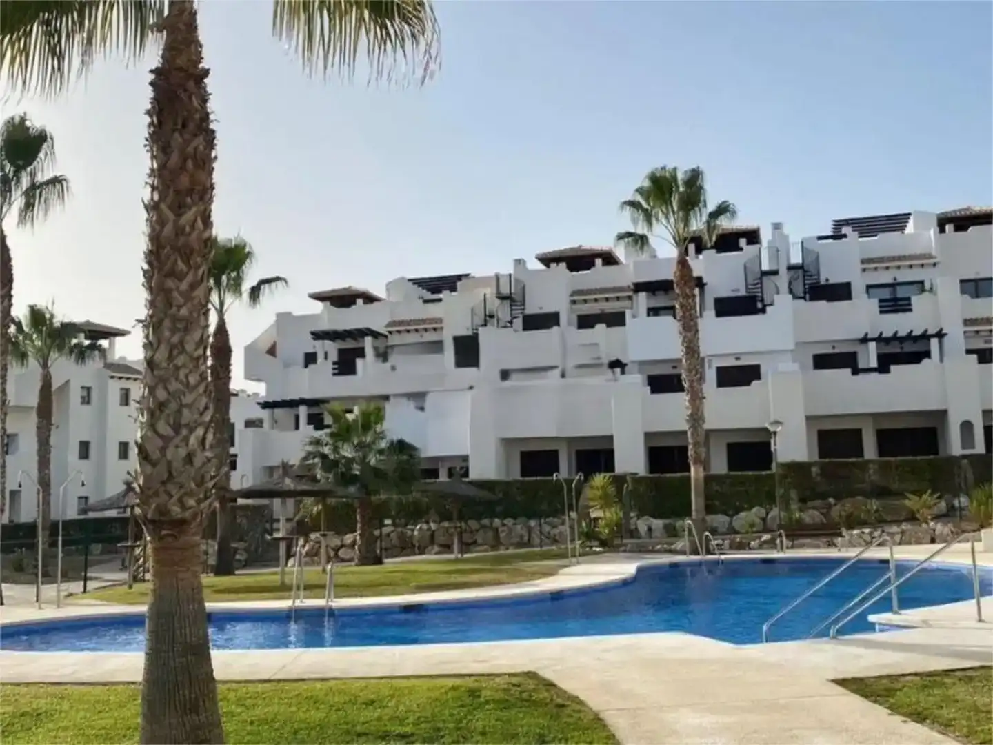 Exterior view of Flat for rent in Vera  with Air Conditioner, Swimming Pool and Balcony