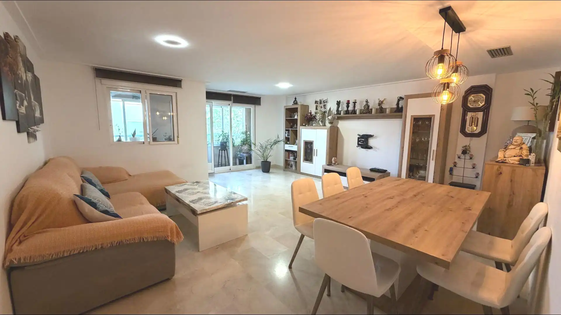 Wohnzimmer von Wohnung zum Verkauf in Elche / Elx mit Klimaanlage und Balkon