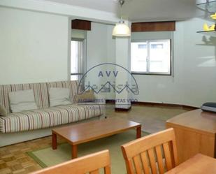 Living room of Flat for sale in Vigo   with Parquet flooring, Furnished and Balcony