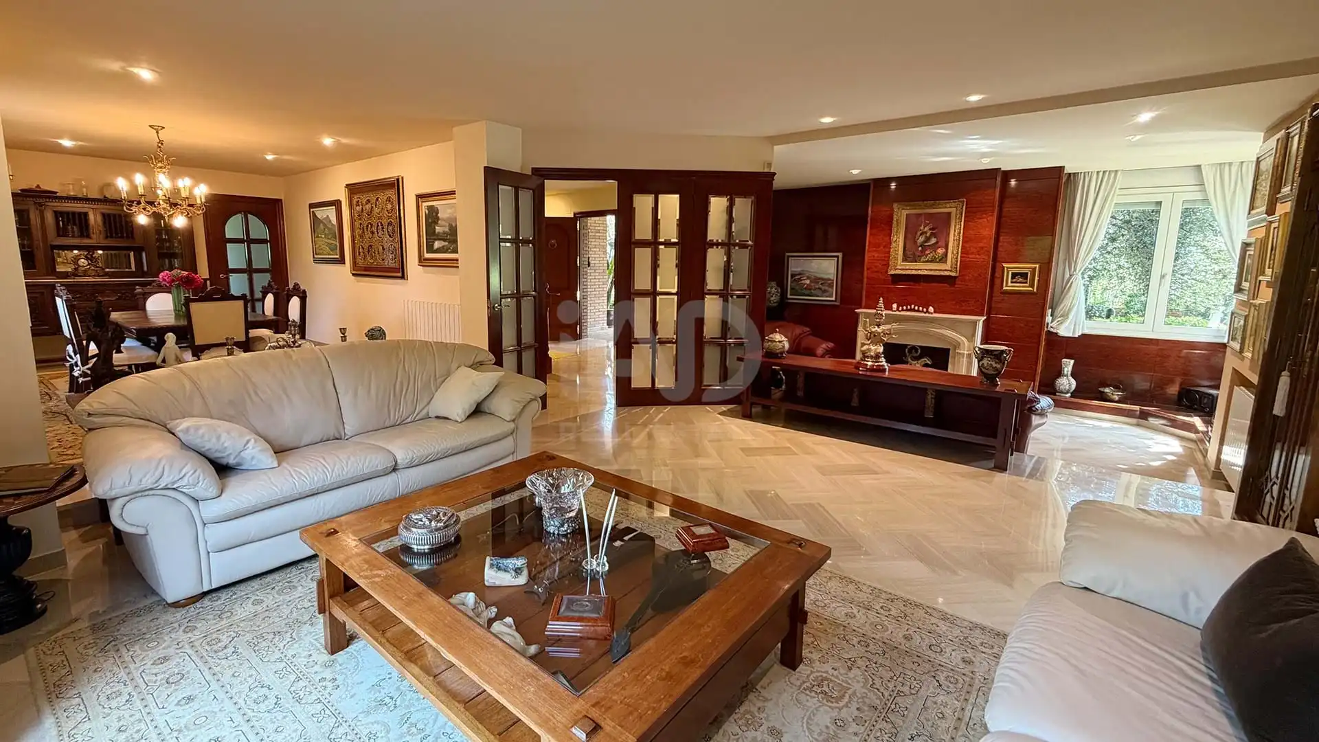 Sala de estar de Casa o chalet en venta en Sant Cugat del Vallès con Aire acondicionado, Calefacción y Terraza