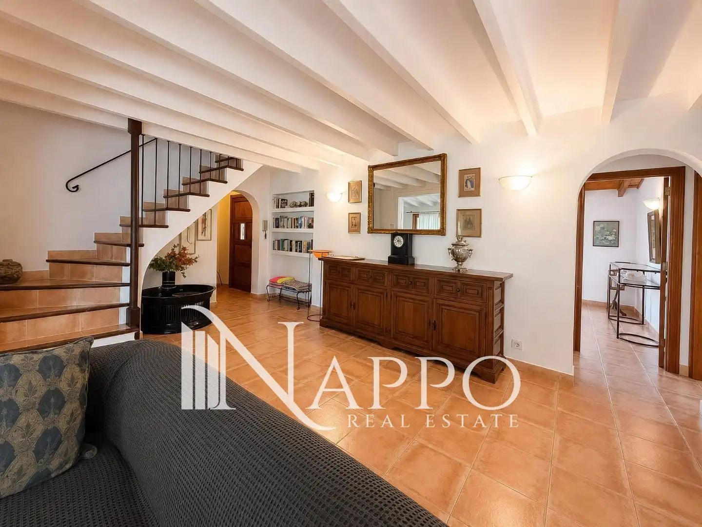 Sala de estar de Casa o chalet en venta en Pollença con Aire acondicionado, Calefacción y Piscina