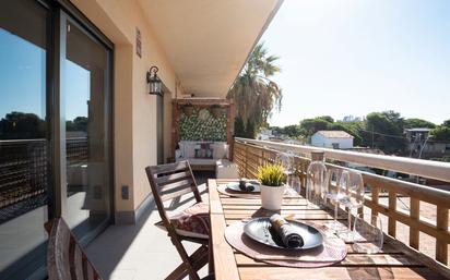 Terrace of Flat to rent in Castelldefels  with Air Conditioner, Heating and Private garden