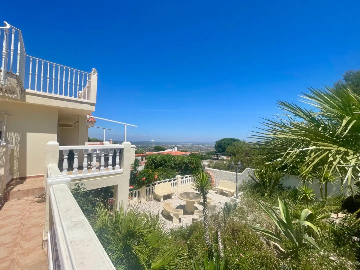 Vista exterior de Casa o chalet en venta en Peñíscola / Peníscola con Aire acondicionado, Jardín privado y Terraza