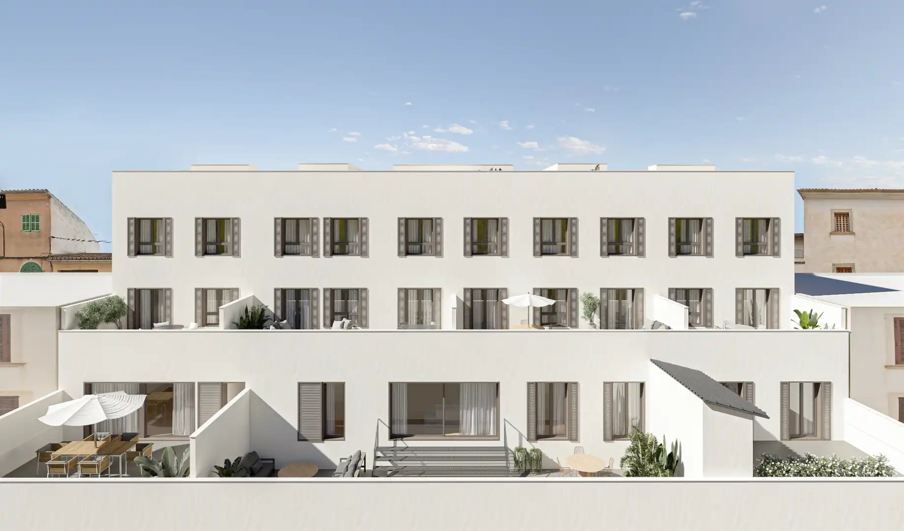 Exterior view of Flat for sale in Campos  with Air Conditioner, Heating and Terrace
