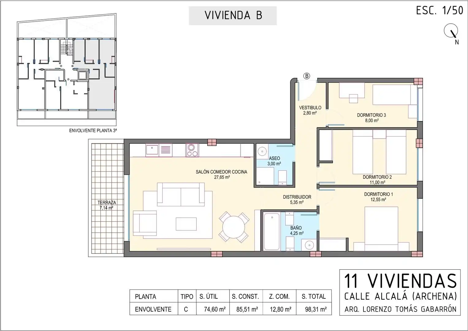 Ático en venta en Archena