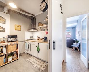 Kitchen of Flat for sale in  Barcelona Capital  with Terrace, Furnished and Balcony