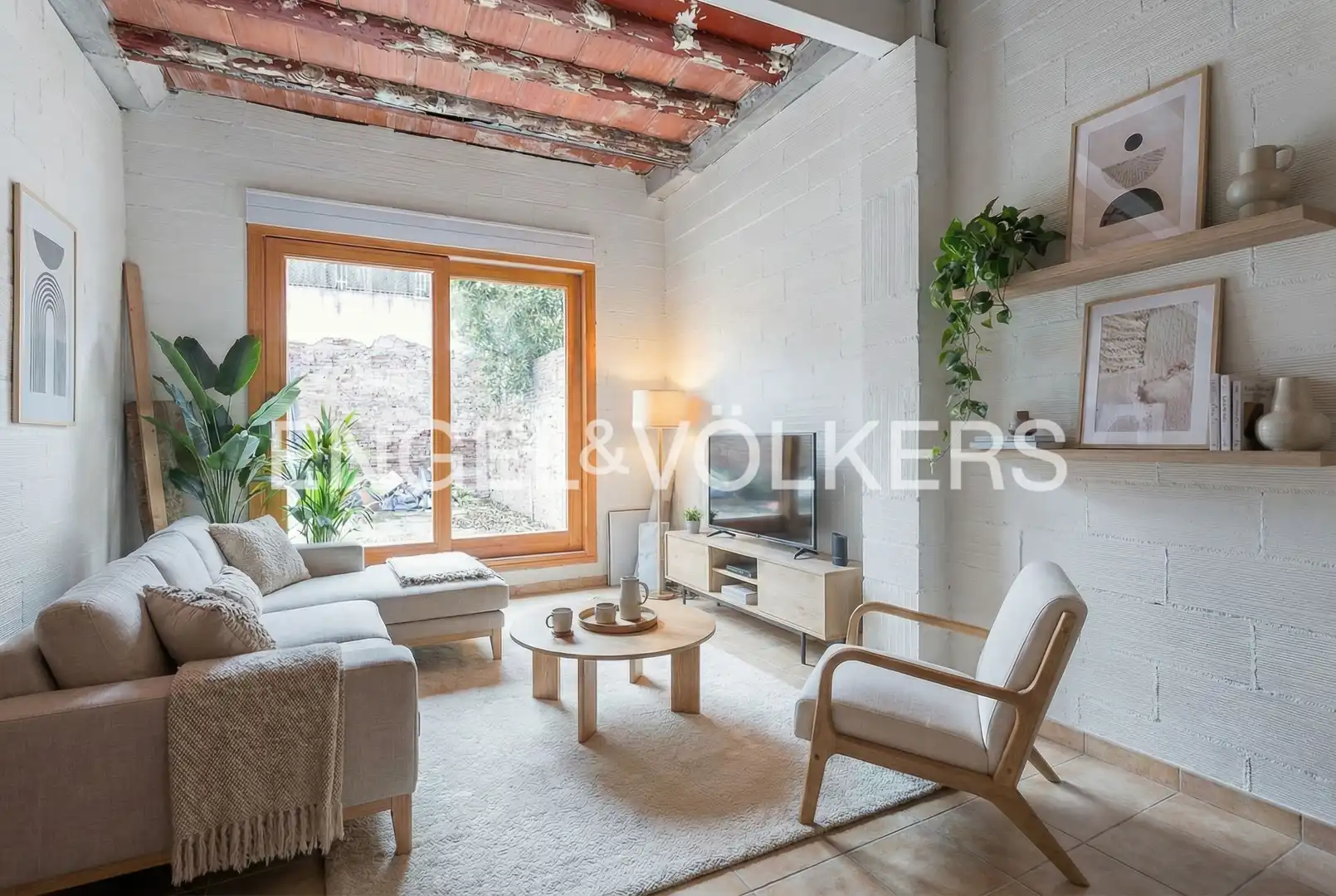 Sala de estar de Casa o chalet en venta en Barcelona con Calefacción, Jardín privado y Terraza