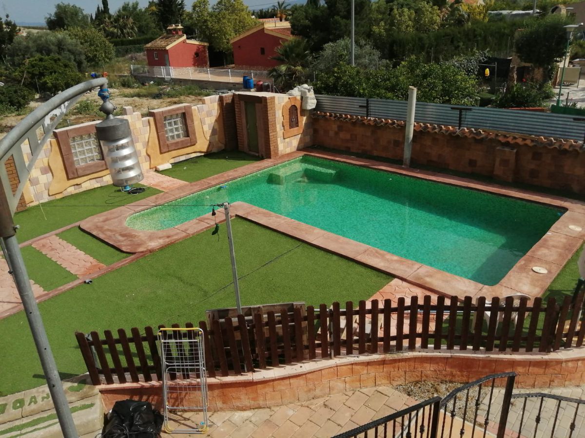 Swimming pool of House or chalet to rent in Ojós  with Air Conditioner, Heating and Furnished