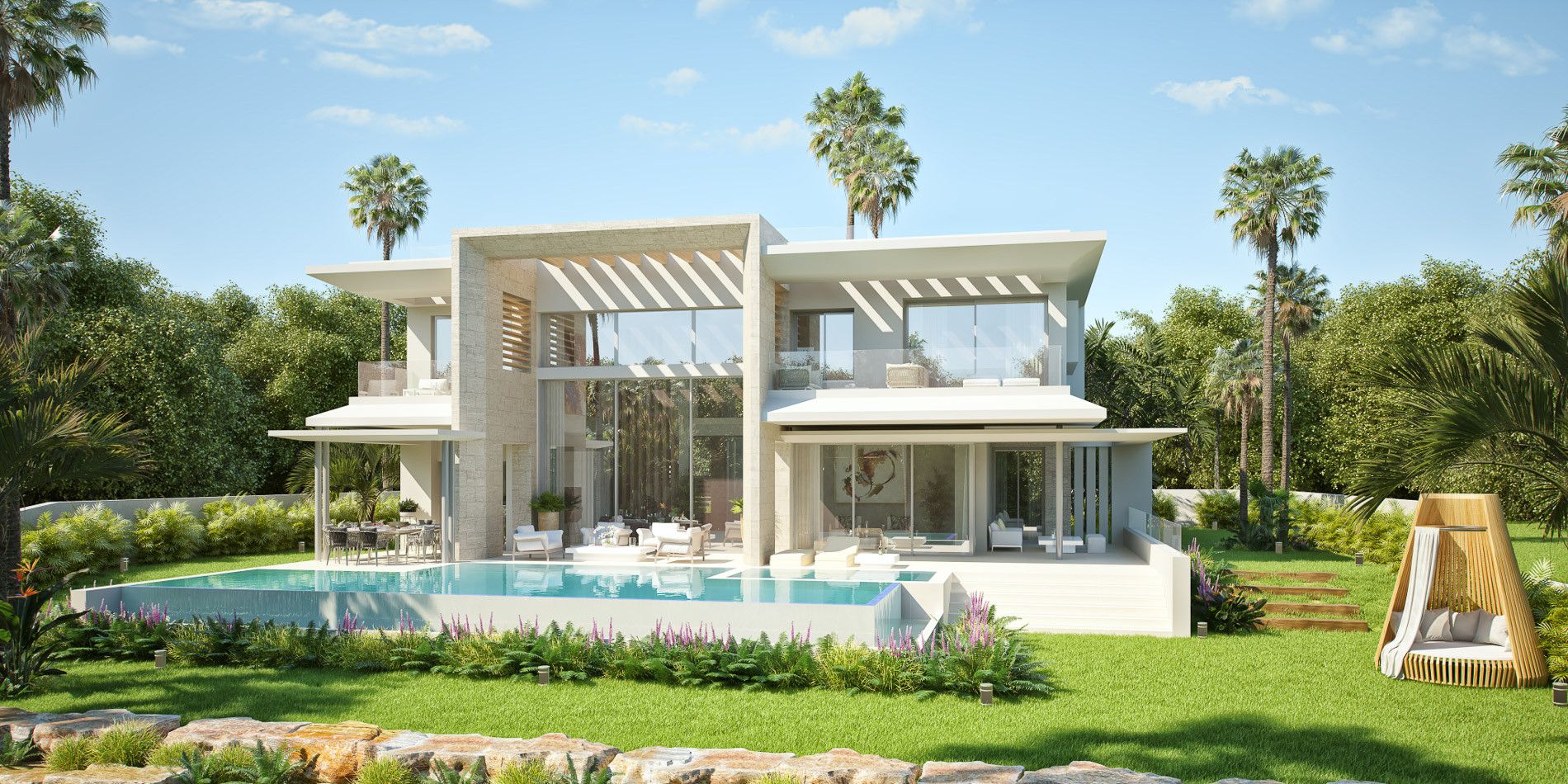 Vista exterior de Casa o chalet en venta en Ojén con Aire acondicionado, Jardín privado y Piscina