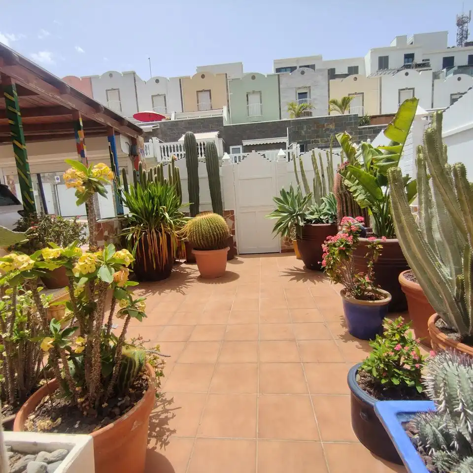 Terrasse von Haus oder Chalet zur Miete in Mogán mit Privatgarten, Terrasse und Abstellraum