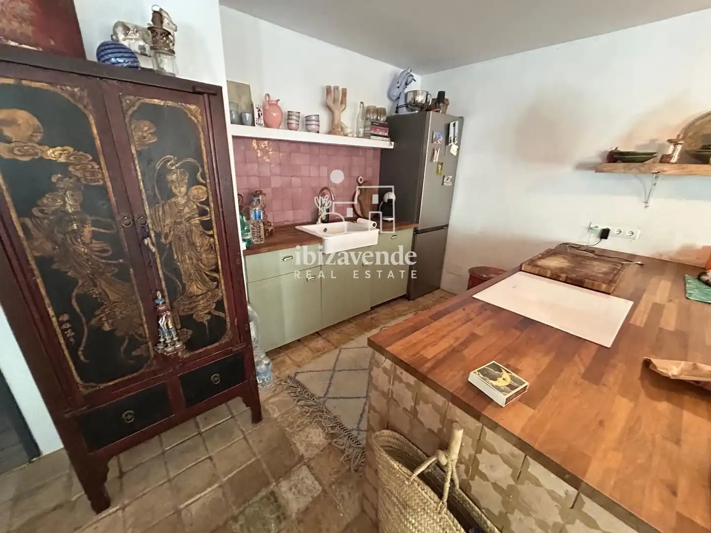 Cuina de Casa o xalet en venda en Eivissa amb Aire condicionat, Jardí privat i Terrassa