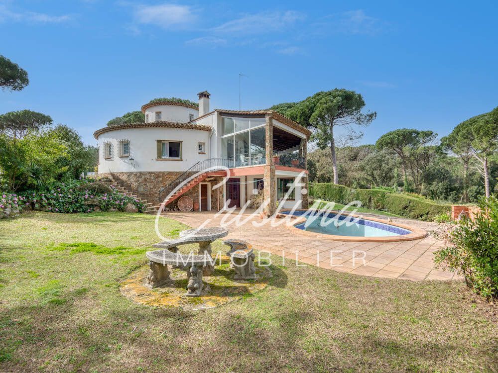 Garden of Houses for sale in Santa Cristina d'Aro  with Air Conditioner, Heating and Terrace