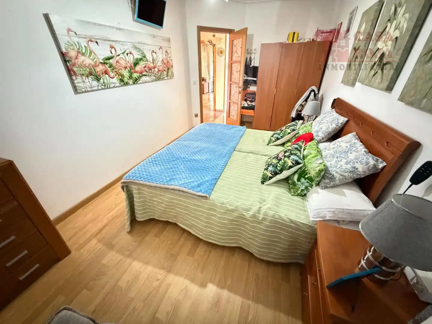 Bedroom of Detached homes for sale in Moaña  with Heating, Parquet flooring and Terrace