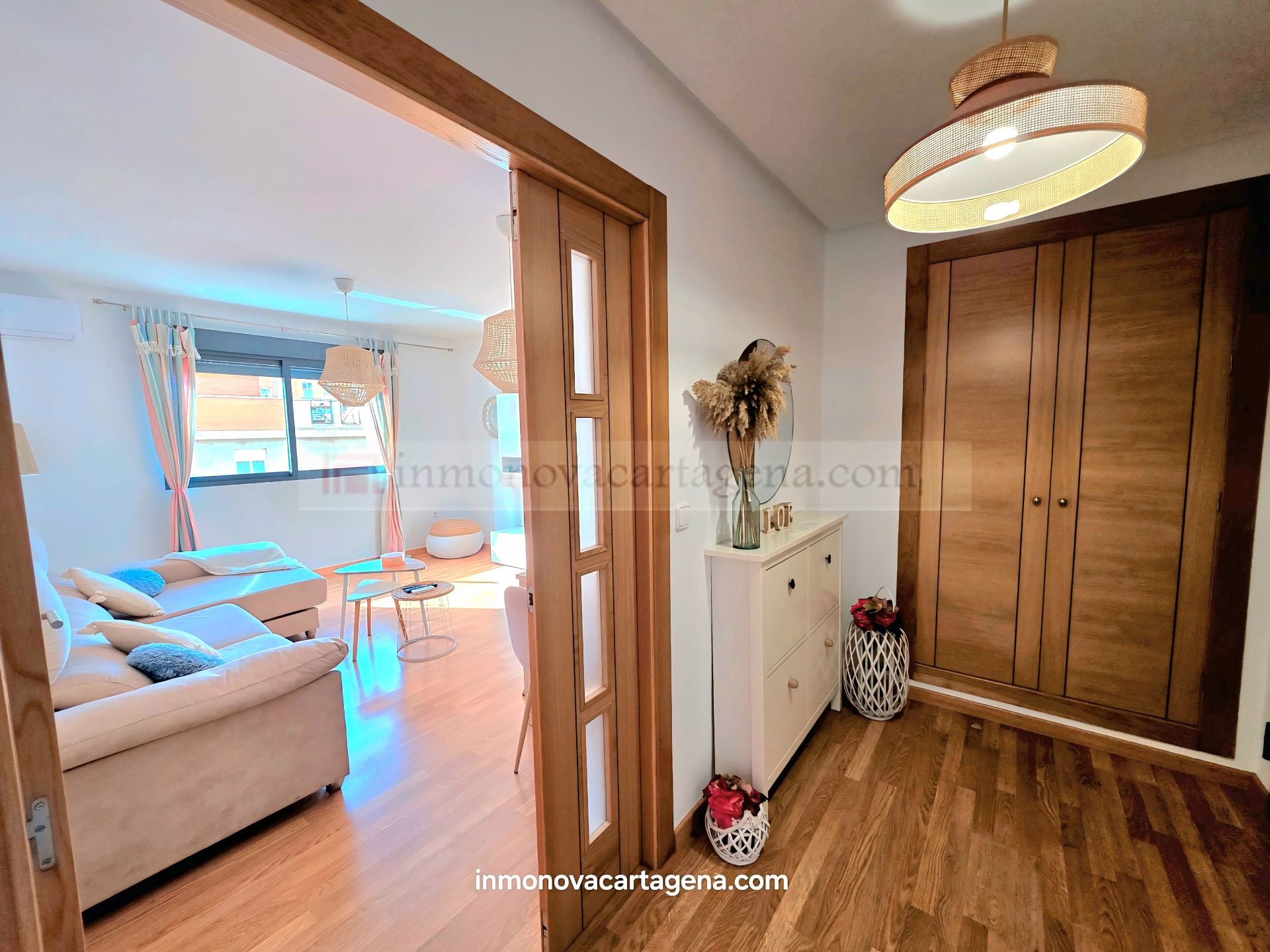 Bedroom of Flat to rent in Cartagena  with Parquet flooring, Furnished and Oven