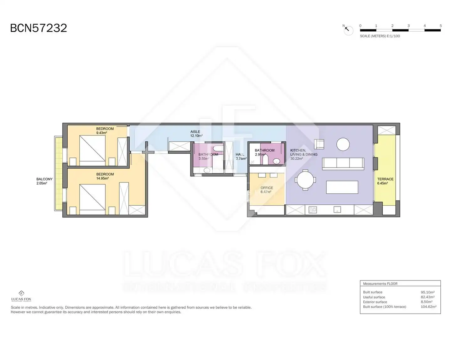 Flat for sale in Barcelona  with Air Conditioner, Heating and Parquet flooring