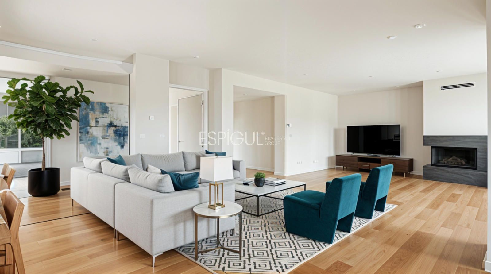 Living room of Flat for sale in  Madrid Capital  with Air Conditioner, Heating and Furnished