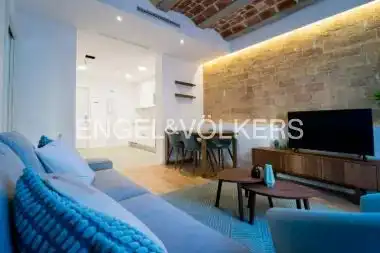 Living room of Flat for sale in Barcelona  with Air Conditioner, Heating and Parquet flooring