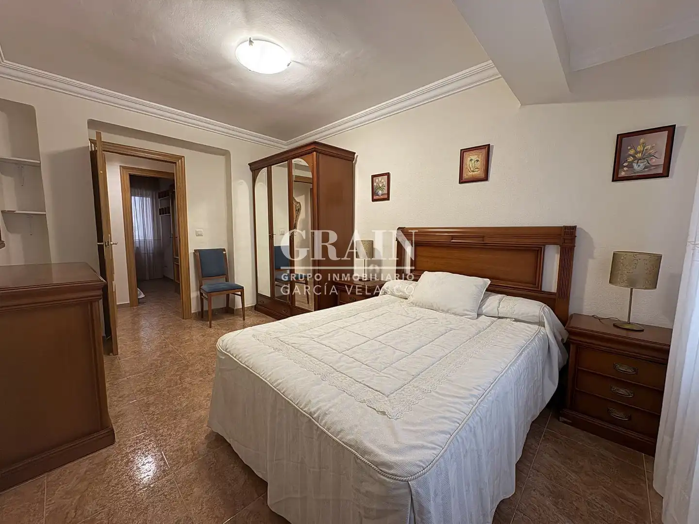 Bedroom of Flat for rent in Albacete  with Air Conditioner, Heating and Balcony