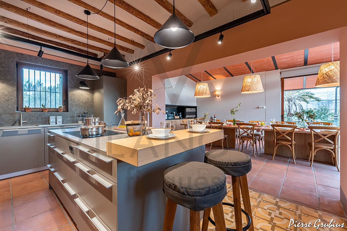Cocina de Finca rústica en venta en Riudoms con Jardín privado, Terraza y Trastero