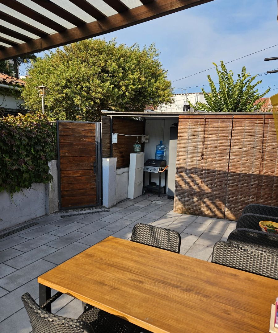 Terrace of Single-family semi-detached for sale in  Barcelona Capital  with Air Conditioner, Heating and Private garden