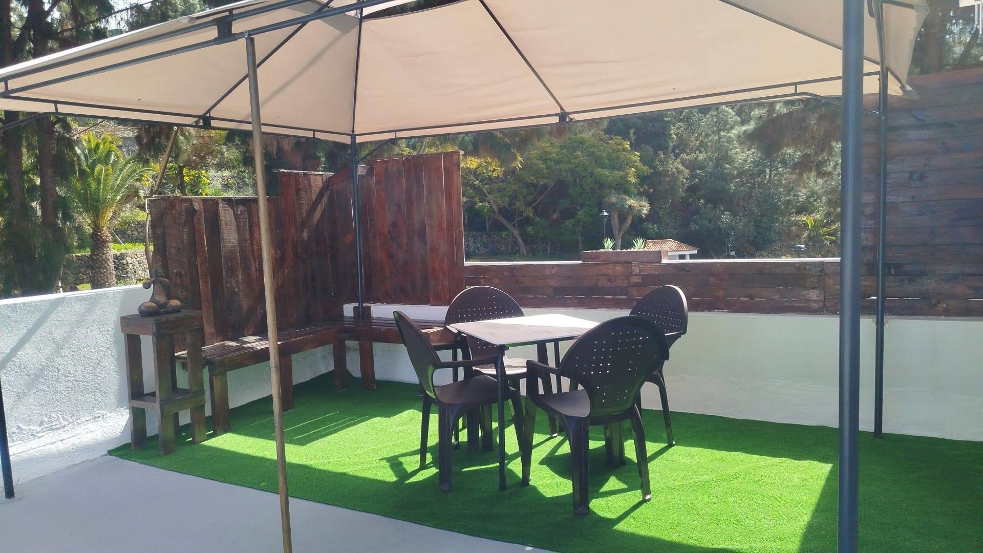 Terrassa de Pis de lloguer en La Guancha amb Terrassa, Moblat i Rentadora