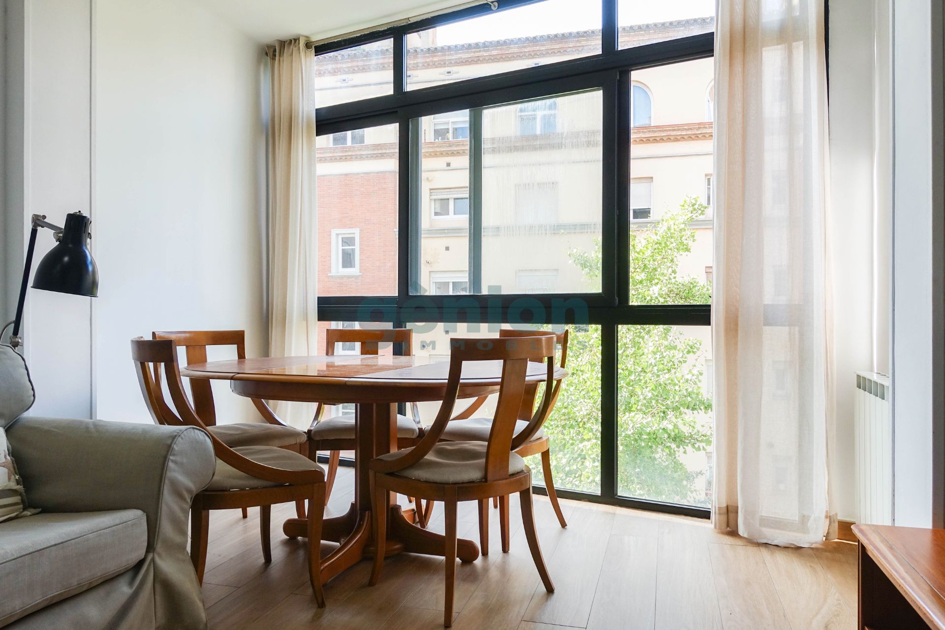 Dining room of Flat for sale in Girona Capital  with Air Conditioner, Heating and Balcony
