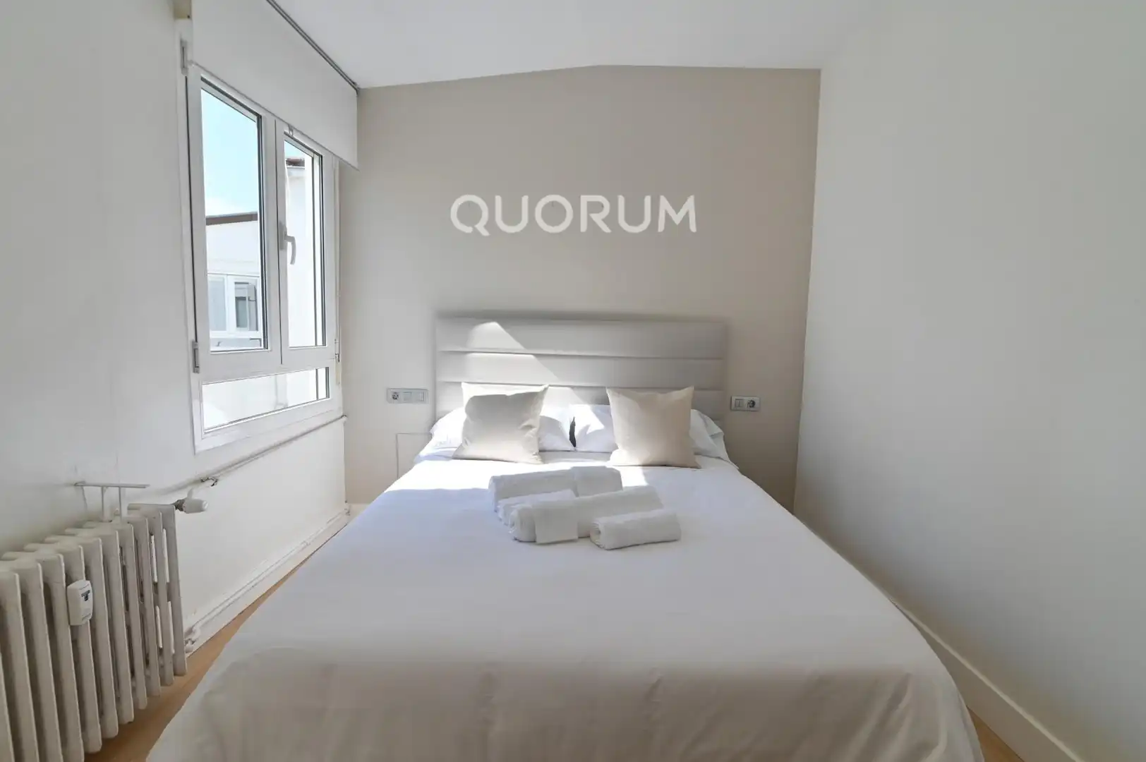 Schlafzimmer von Wohnung zur Miete in Bilbao  mit Klimaanlage, Heizung und Terrasse