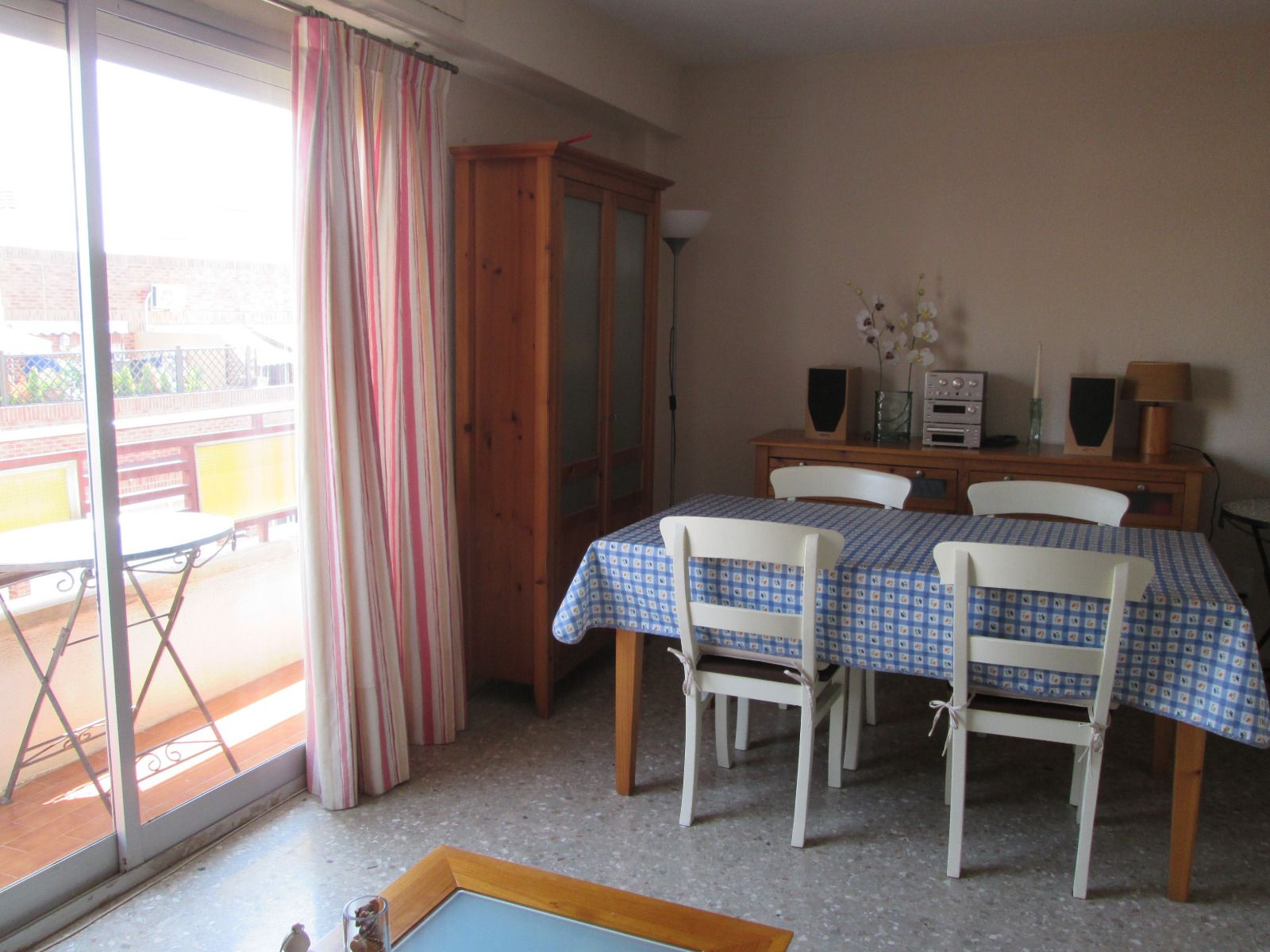 Dining room of Flat to rent in  Valencia Capital  with Air Conditioner, Furnished and Oven