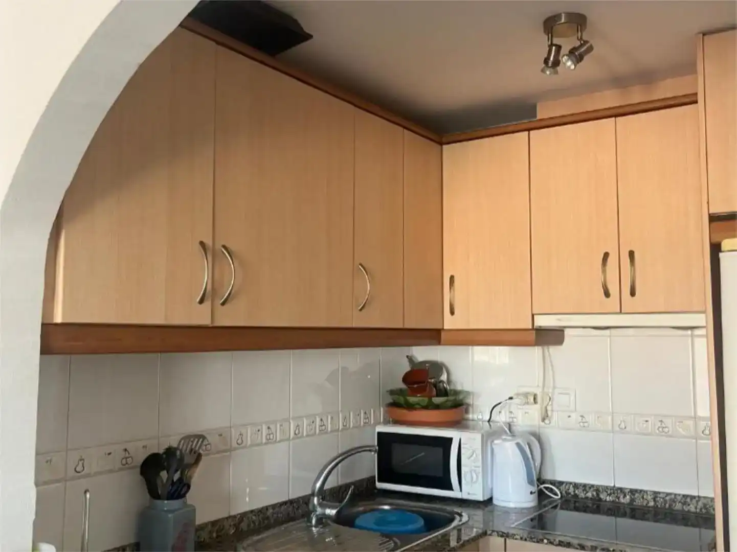 Cocina de Dúplex en venta en Los Alcázares con Aire acondicionado, Jardín privado y Piscina