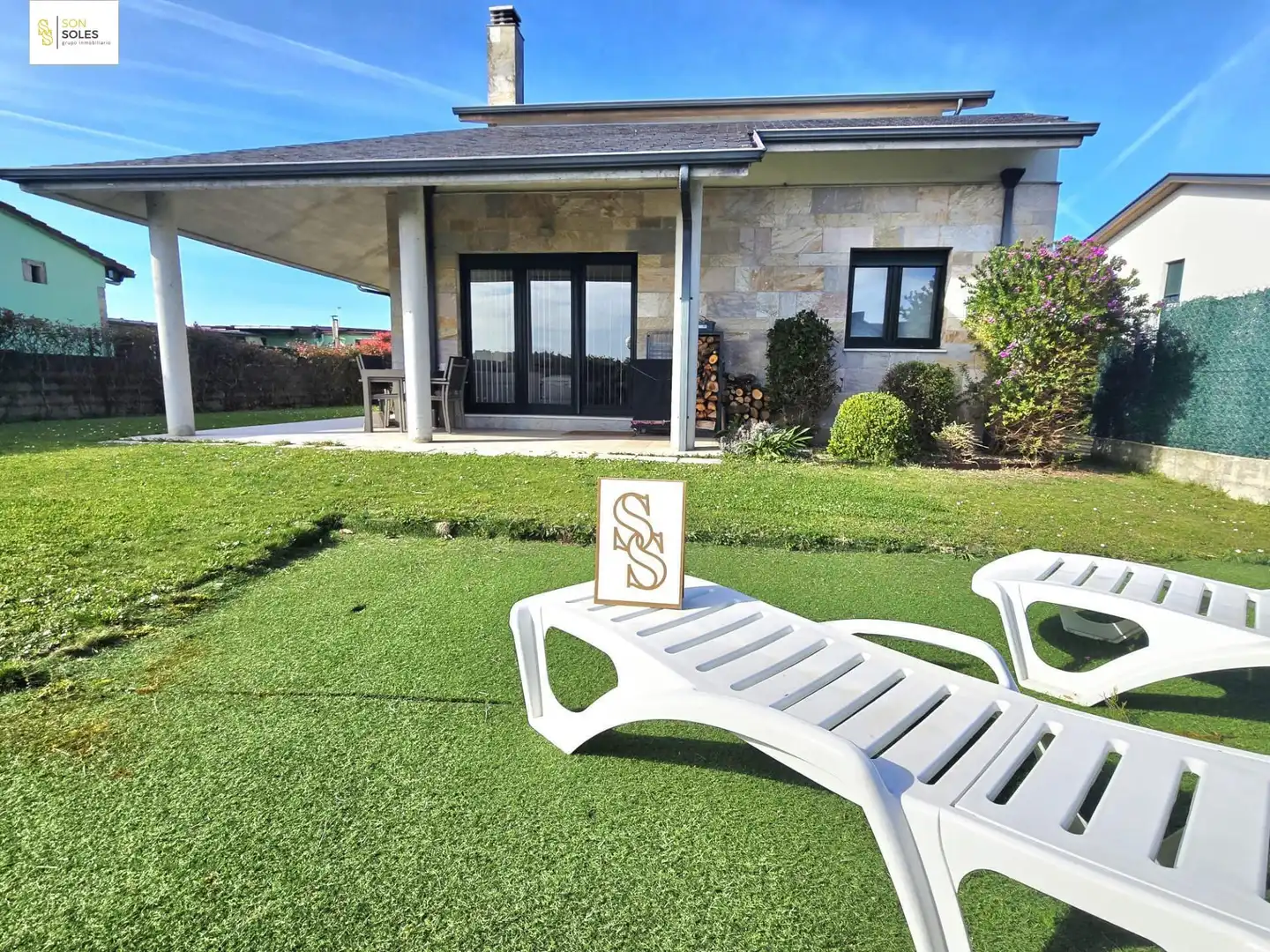 Terraza de Casa o chalet en venta en Santa Cruz de Bezana con Calefacción, Jardín privado y Terraza