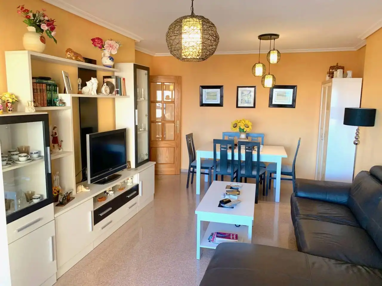 Living room of Flat for rent in El Campello  with Air Conditioner, Heating and Terrace