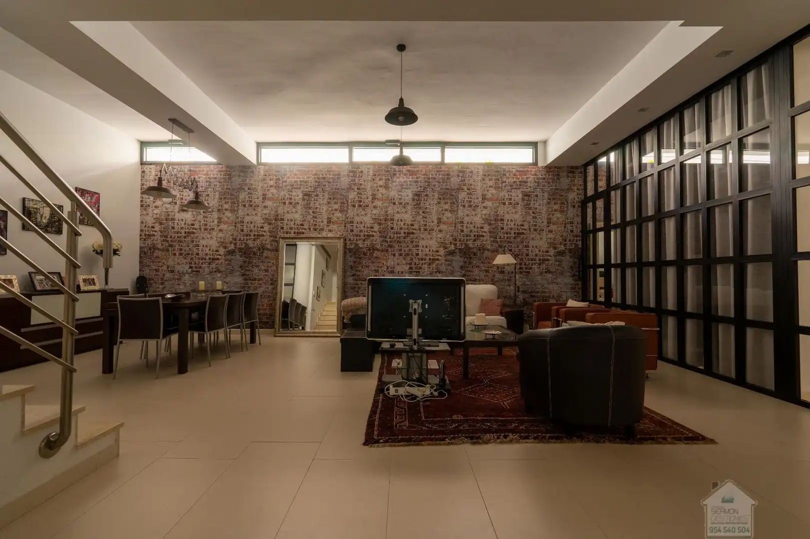 Living room of Houses for rent in Dos Hermanas  with Air Conditioner, Heating and Swimming Pool