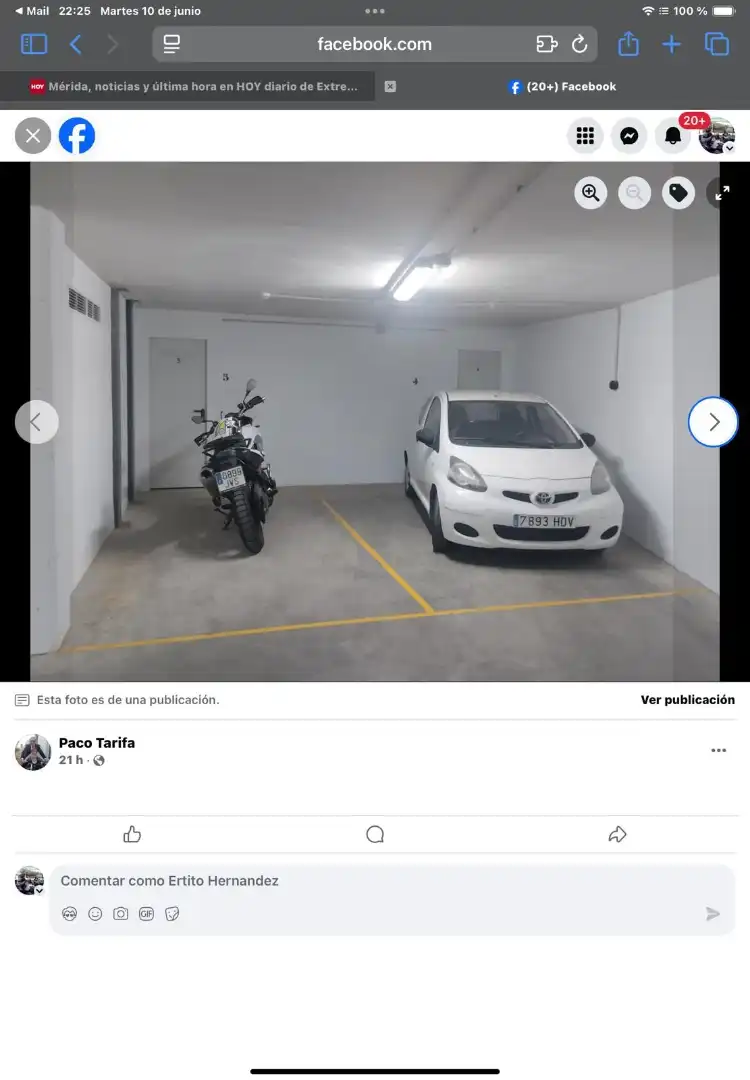 Parking de Garaje de alquiler en Mérida