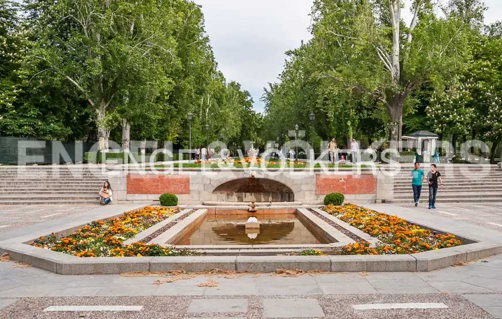 Garten von Wohnung zur Miete in Madrid mit Klimaanlage, Heizung und Parkett