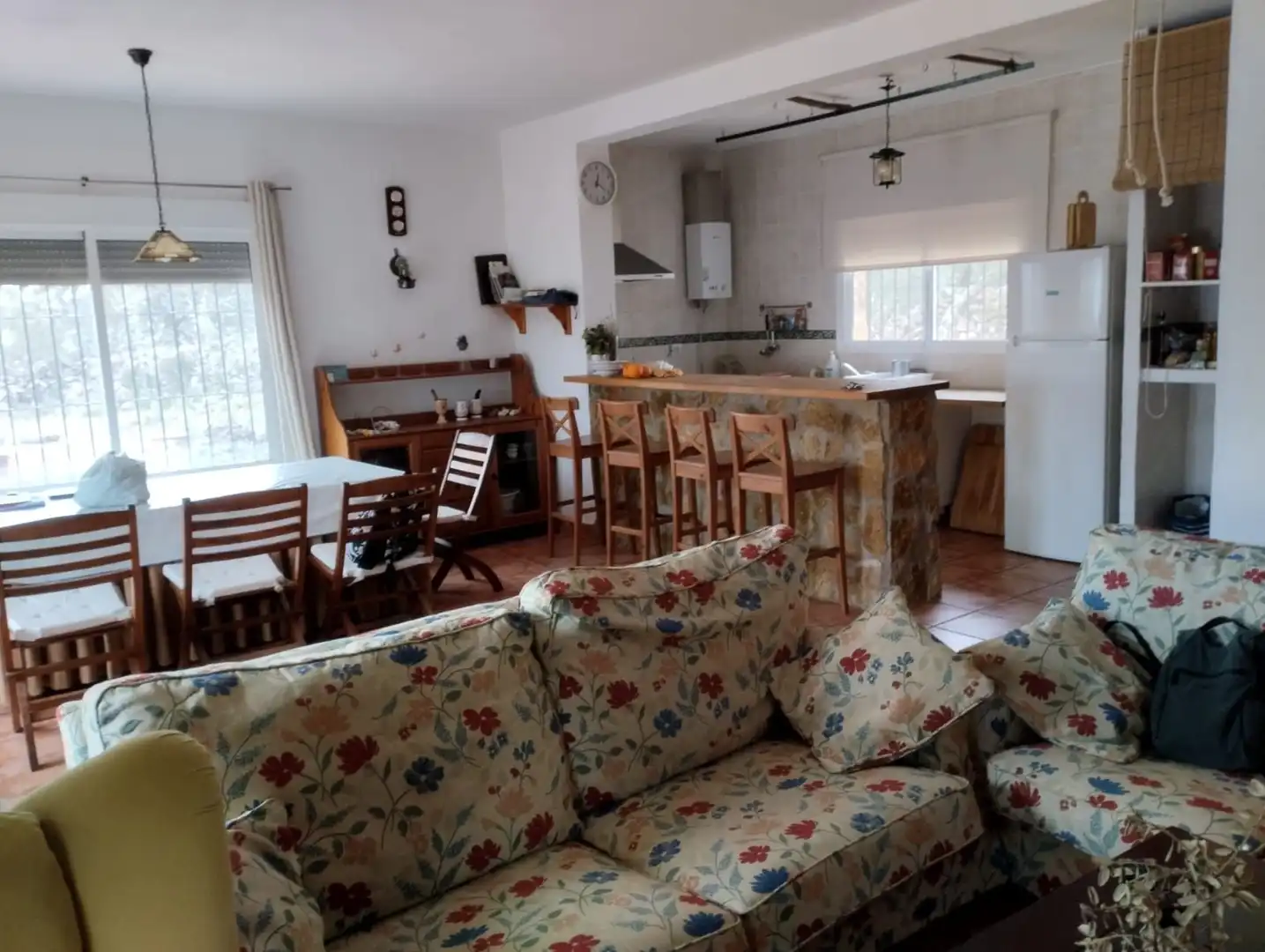 Sala de estar de Finca rústica en venta en Cabeza la Vaca con Terraza, Trastero y Amueblado