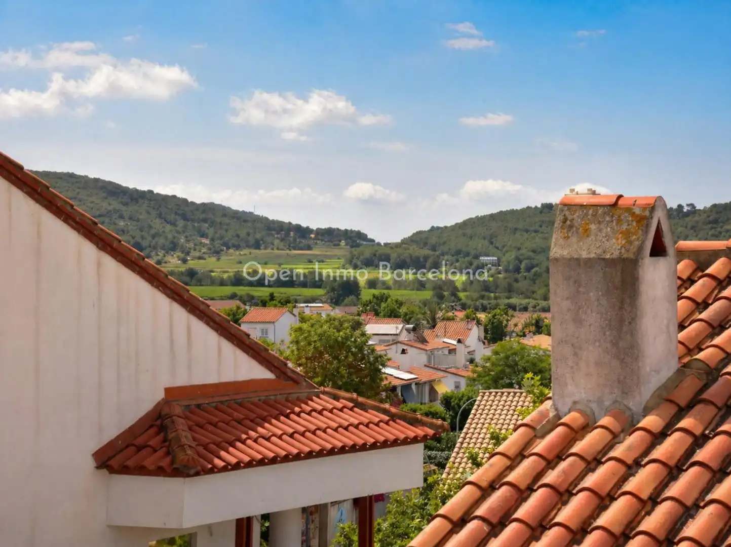 Terrasse von Einfamilien-Reihenhaus zur Miete in Sant Pere de Ribes mit Heizung, Privatgarten und Terrasse