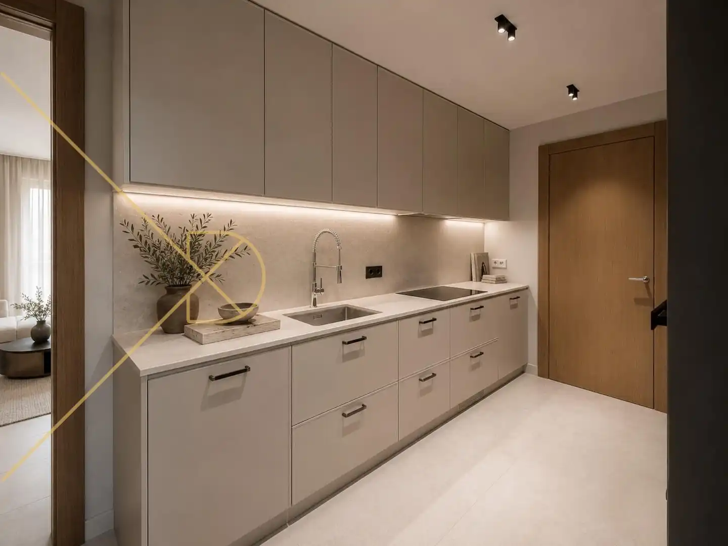 Kitchen of Flat for rent in Barcelona  with Air Conditioner, Heating and Terrace