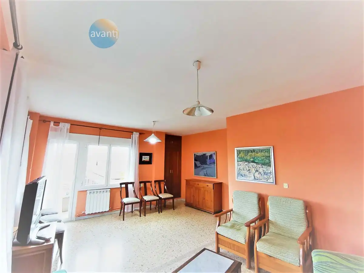 Living room of Flat for rent in Salamanca  with Heating, Terrace and Furnished