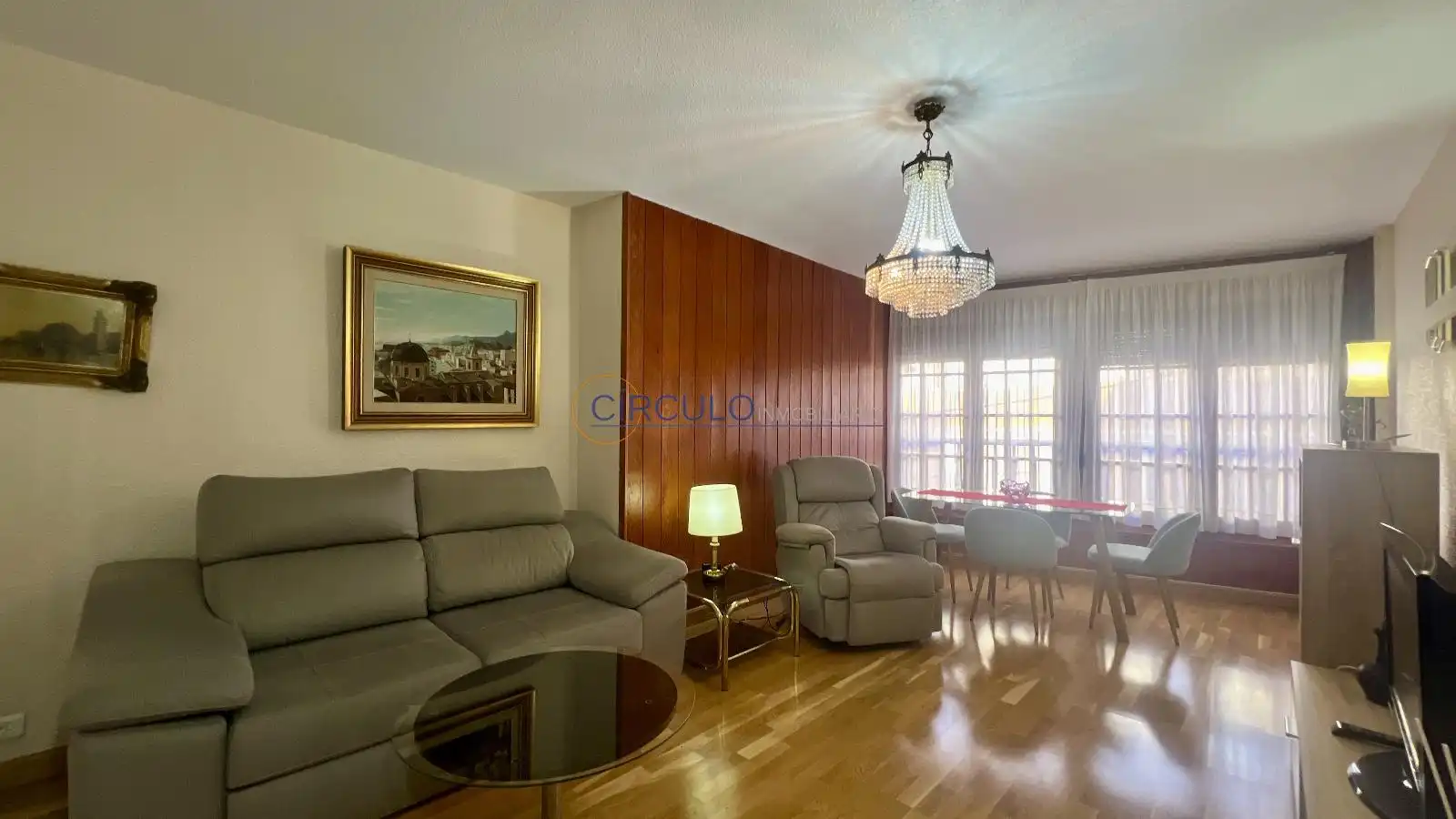 Sala de estar de Piso en venta en Lorca con Calefacción, Trastero y Amueblado