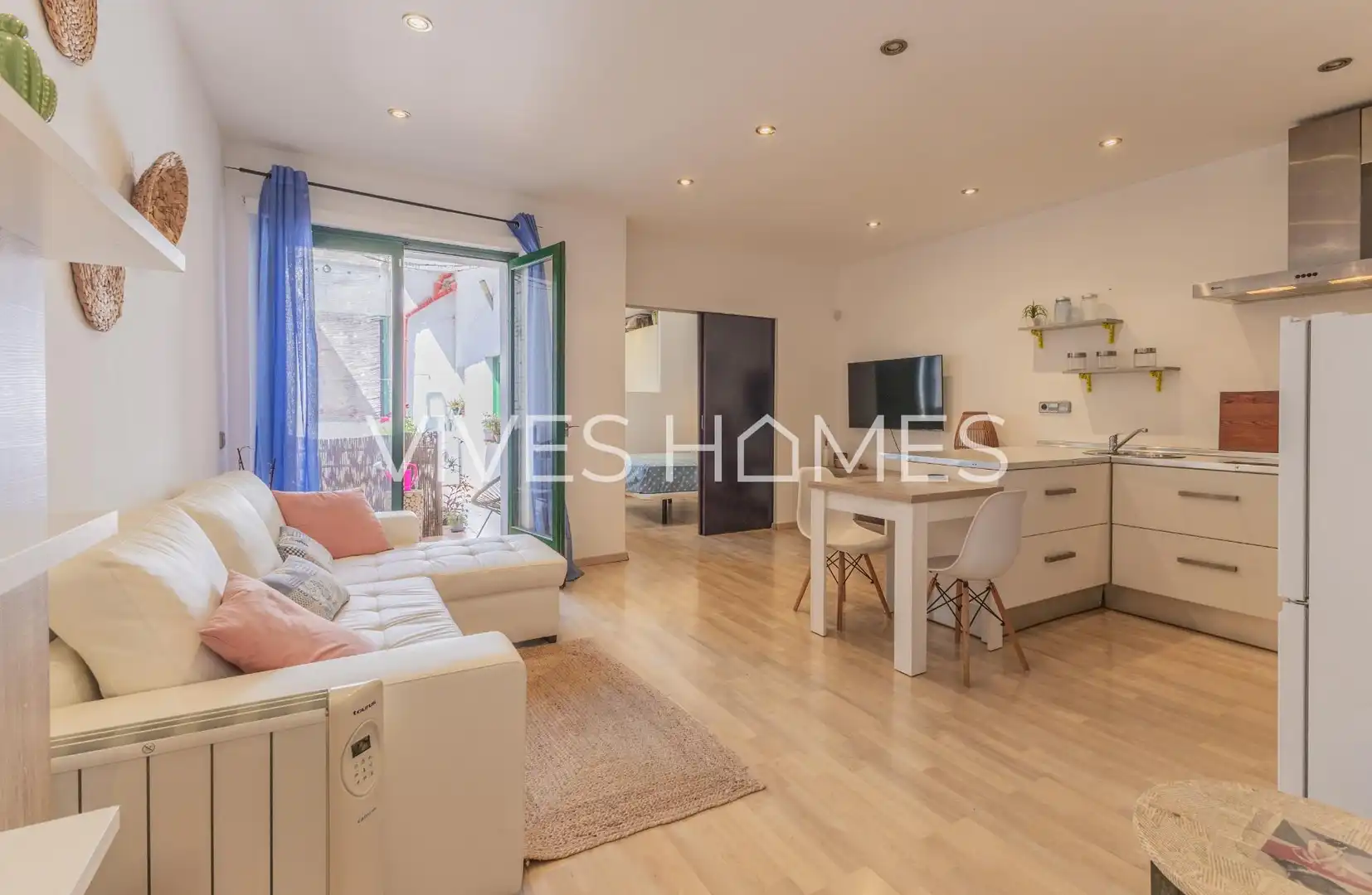 Sala de estar de Piso en venta en Caldes d'Estrac con Calefacción, Terraza y Balcón